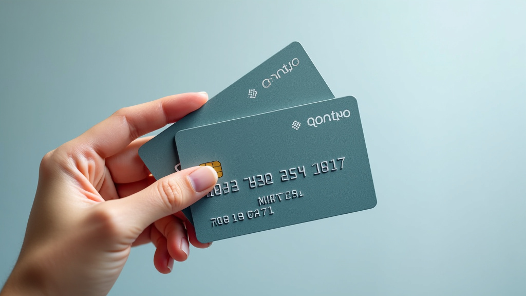 Cartes bancaires physiques et virtuelles Qonto pour professionnels avec design épuré
