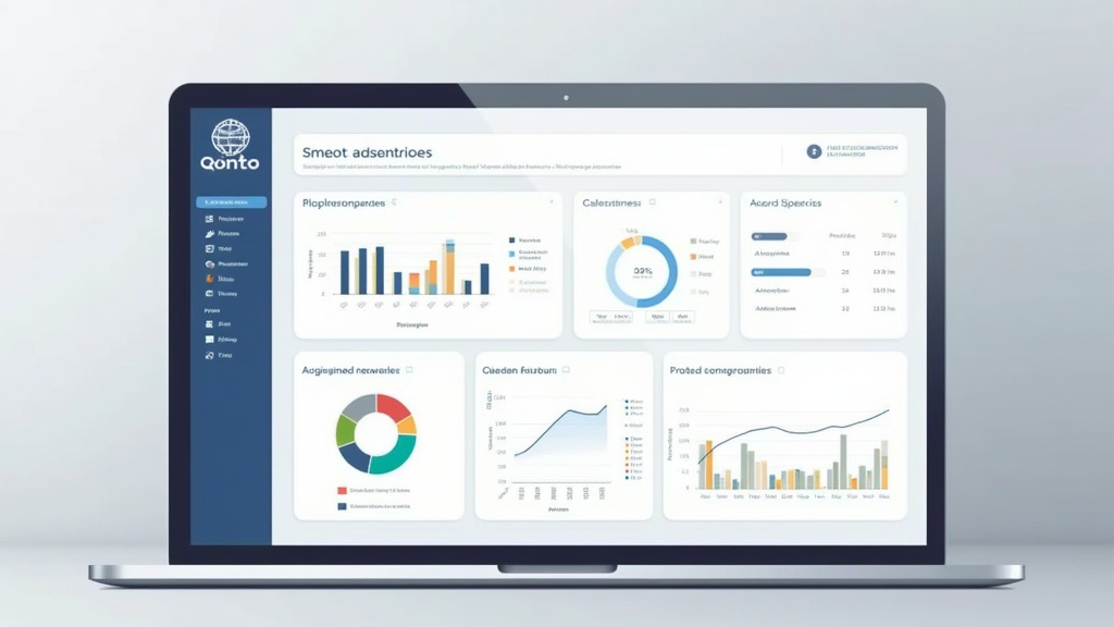 Interface web de Qonto montrant le tableau de bord de gestion des comptes professionnels