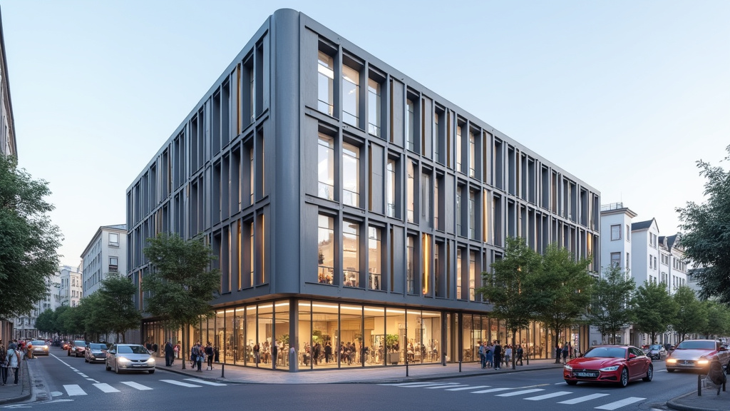 Bâtiment du siège social du Crédit Mutuel à Strasbourg, rue Frédéric-Guillaume Raiffeisen