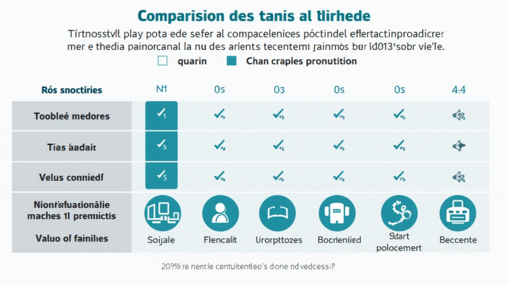 Comparaison des tarifs d