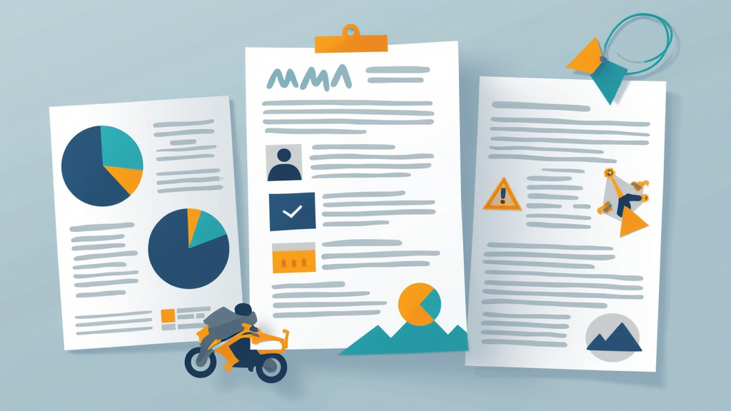 Documents de dossier de crédit moto : pièce d