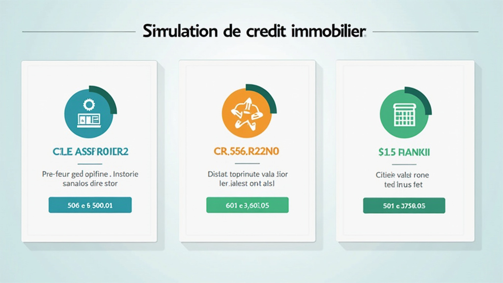 Simulation de crédit immobilier avec apport, salaire, durée et TAEG affichés
