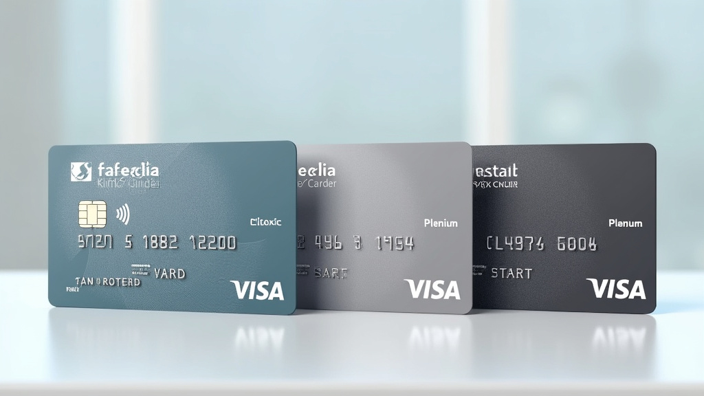 Comparaison des différentes versions de la carte Visa Facelia : Classic, Premier et Platinum