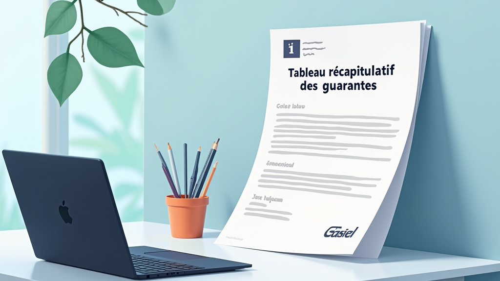 Tableau récapitulatif des garanties incluses dans l