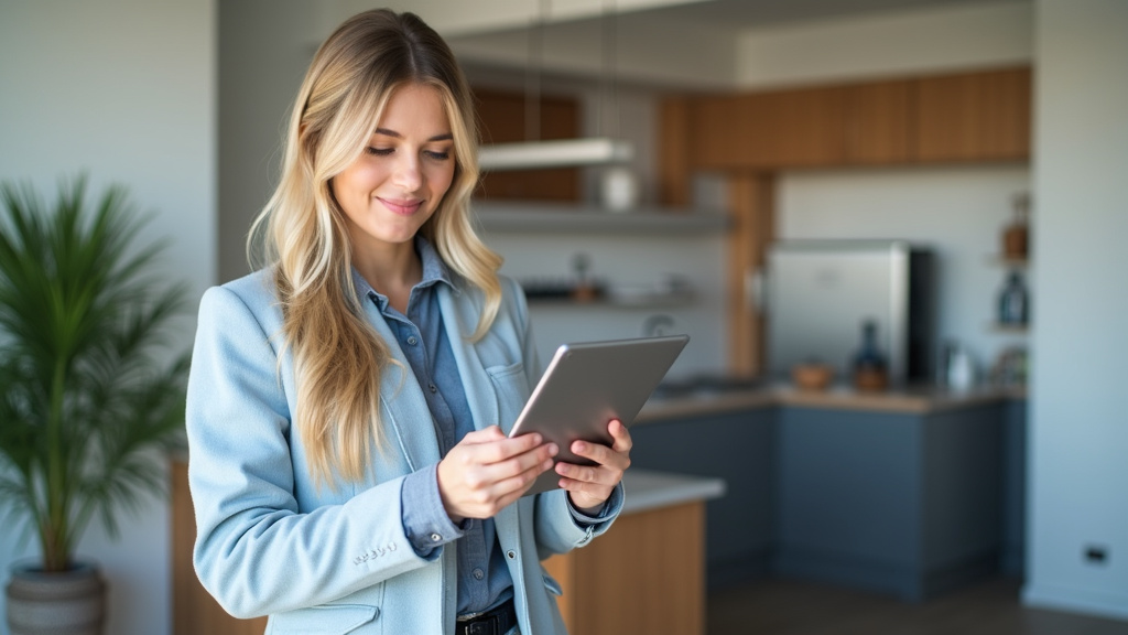 Utilisateur consultant un simulateur de crédit sur tablette en 2025