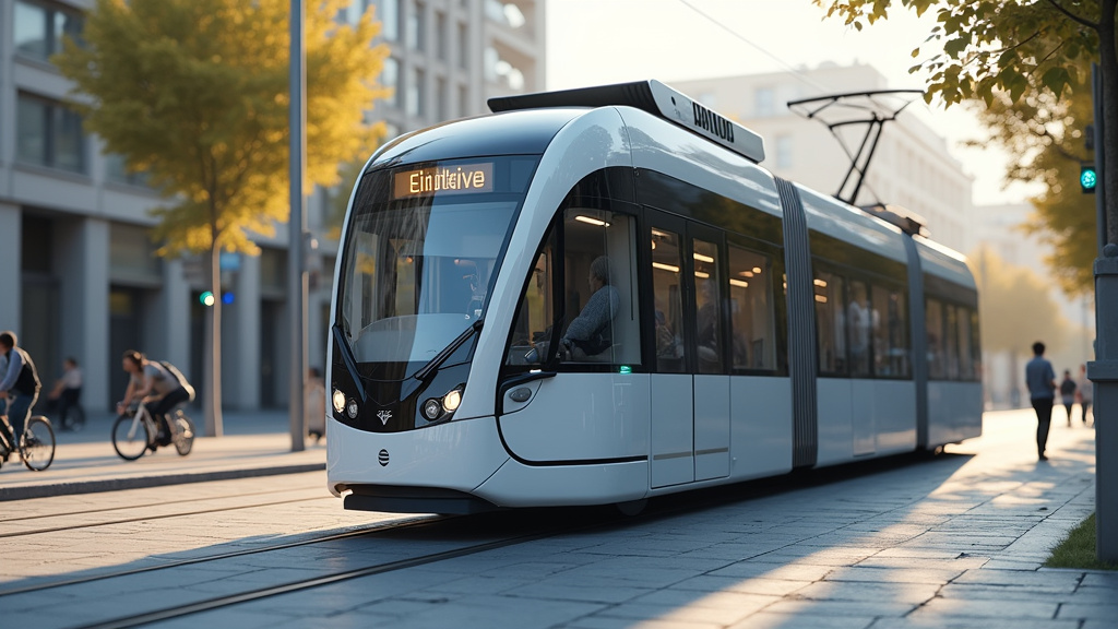 Trottinette électrique en ville en 2026, avec panneau d