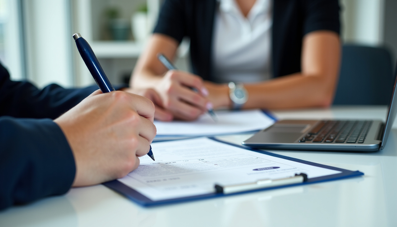 Véhicule Hyundai neuf avec une personne signant un contrat de crédit classique