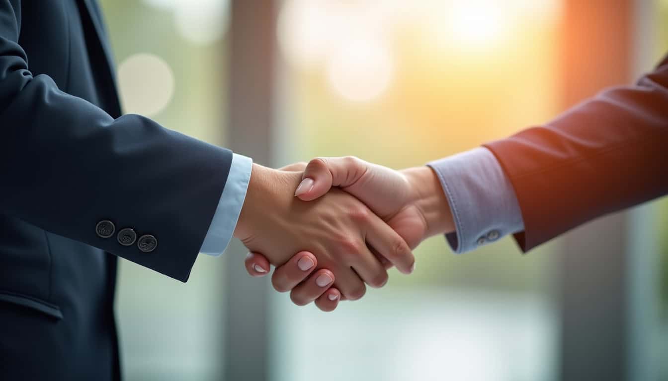 Réunion stratégique entre un banquier d