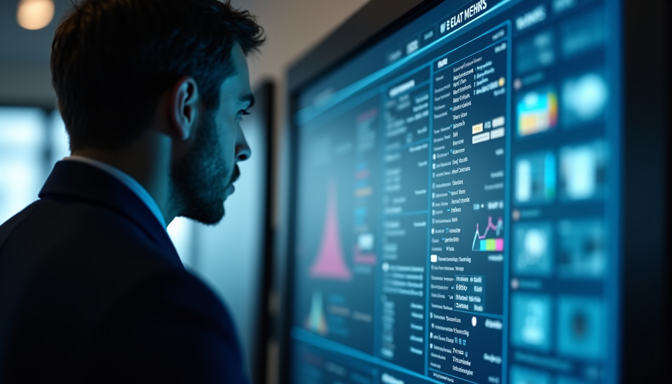 Interface de recherche sur la bourse d