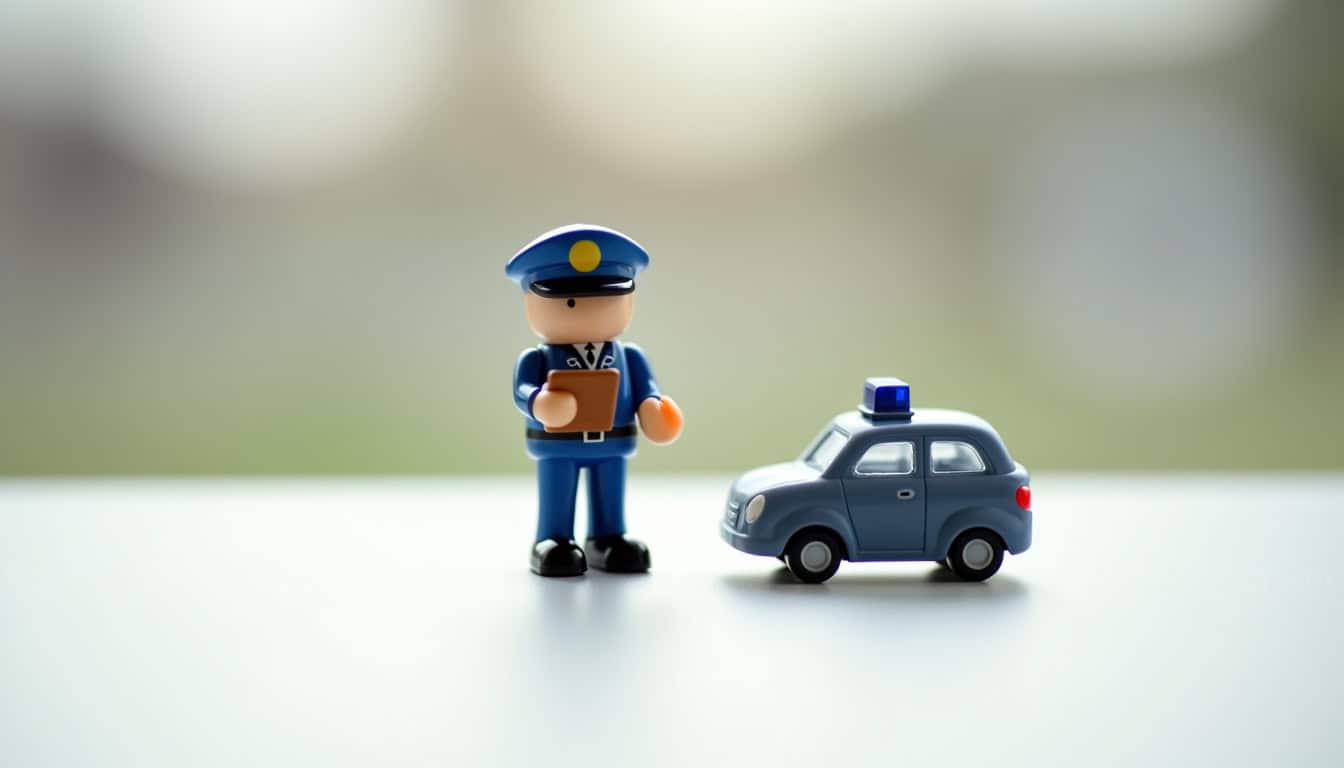 Gendarme utilisant une tablette pour consulter le FVA lors d