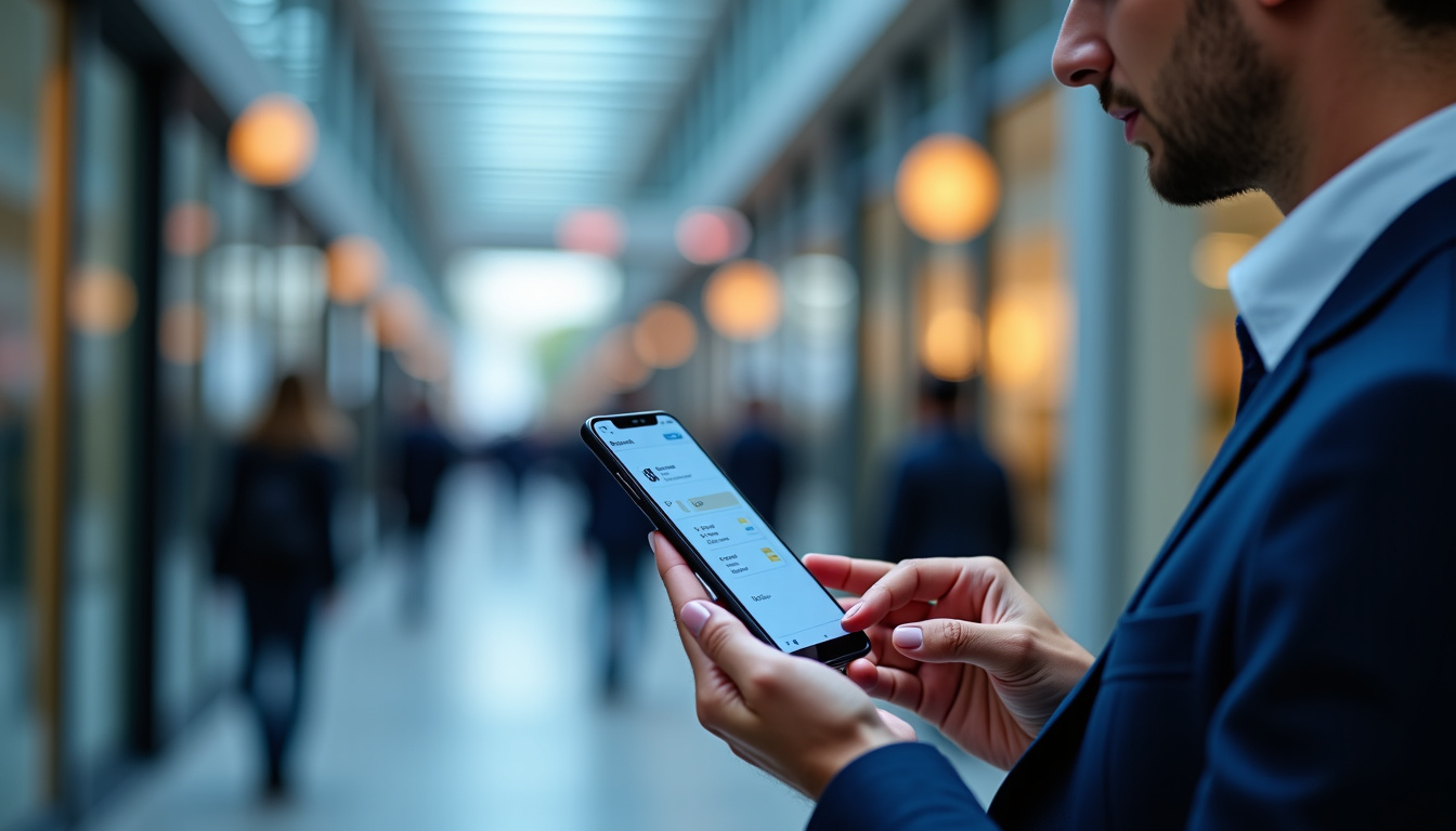 Interface du compte professionnel Olinda Banque sur écran d