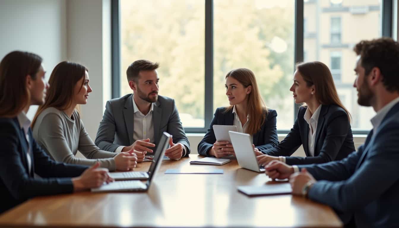 Réunion de professionnels de l