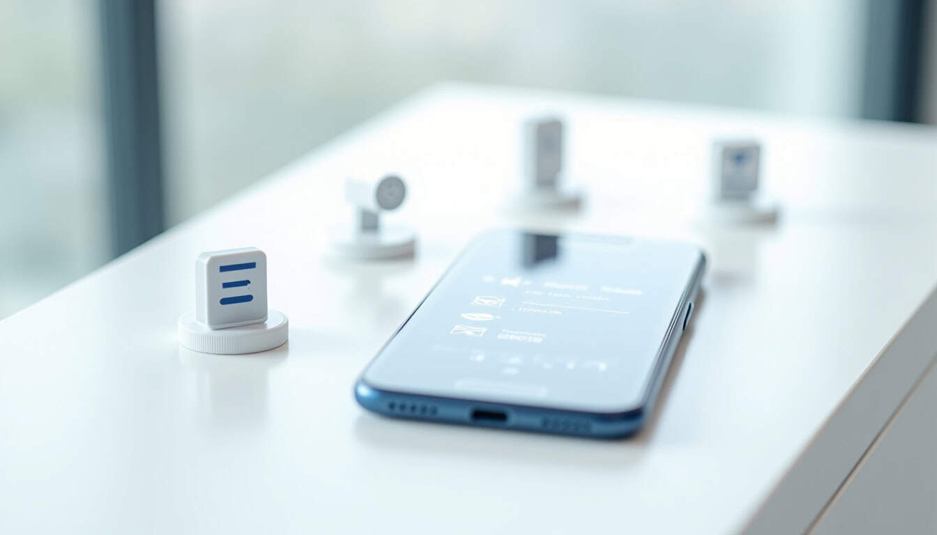 Utilisateur en train de déclarer un sinistre via une application mobile sur son smartphone