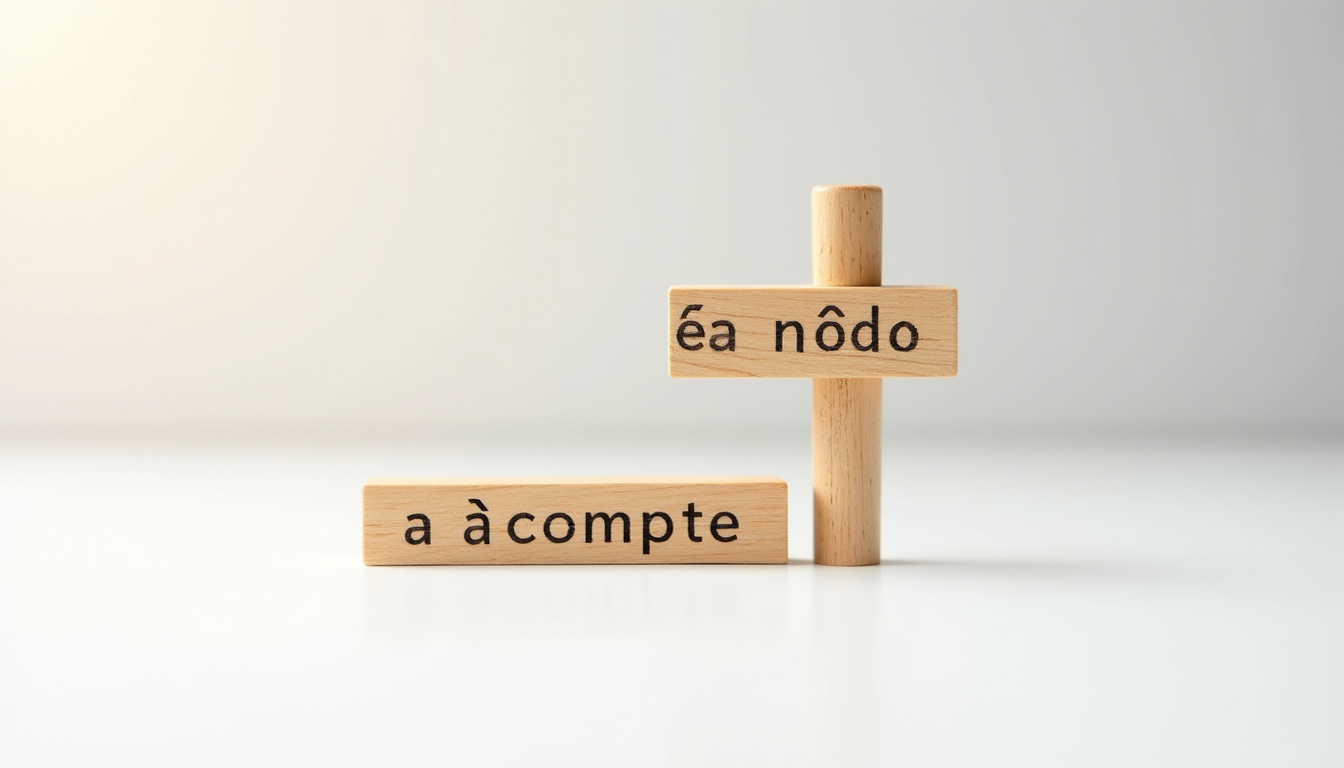Astuce mnémonique pour retenir l’orthographe du mot acompte à partir de l’expression « à compte »