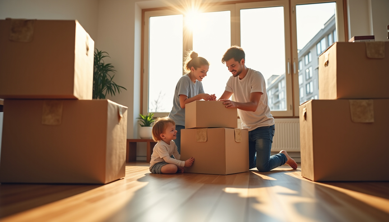 Famille en train de s