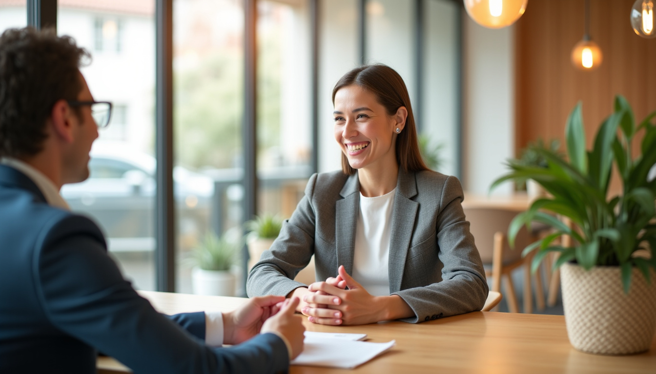 Photographie montrant un conseiller de la Caisse d