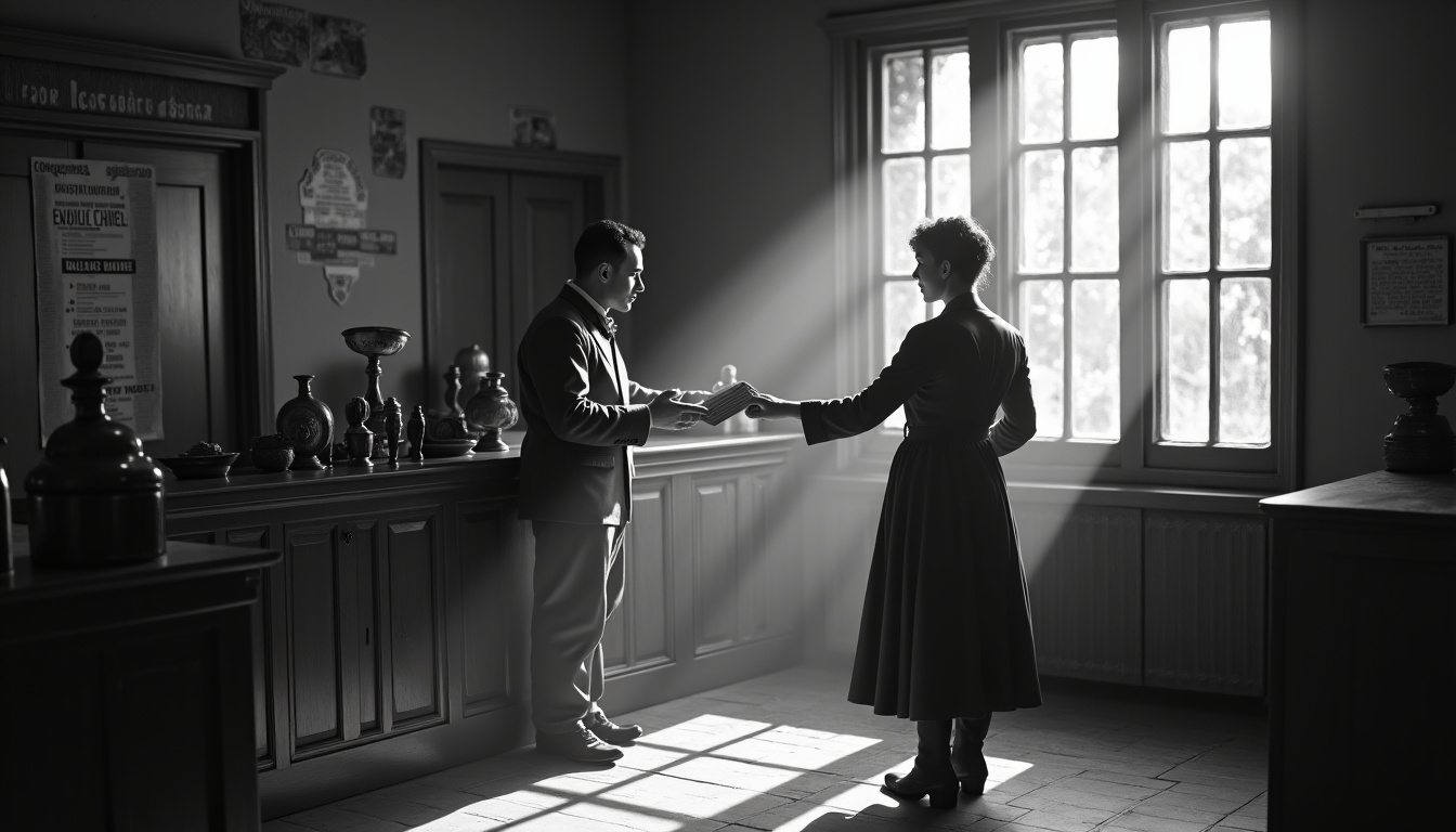 Représentation historique des débuts des Centres de Chèques Postaux en 1918