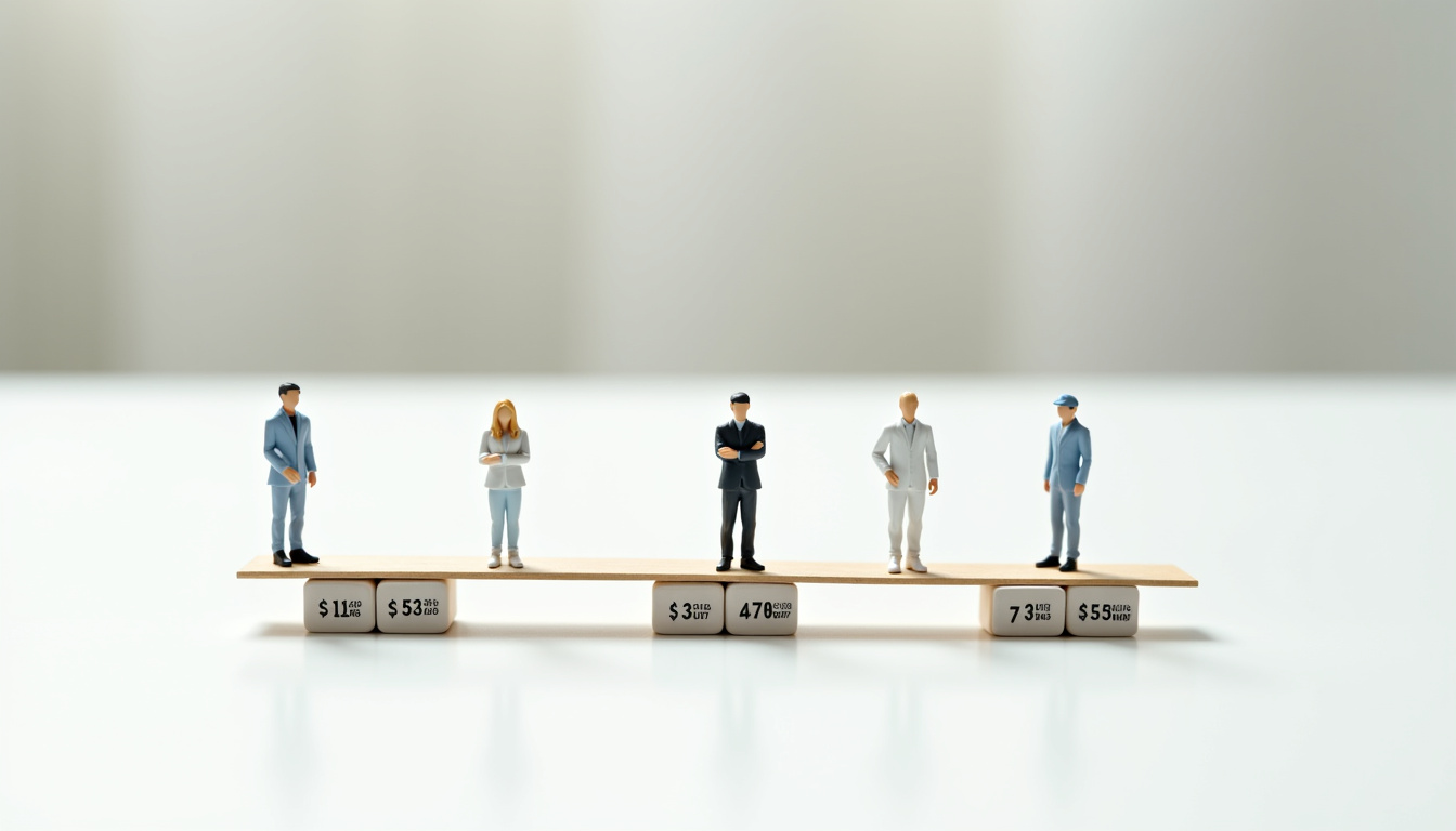 Tableau comparatif entre salaire brut, net pour différents statuts professionnels