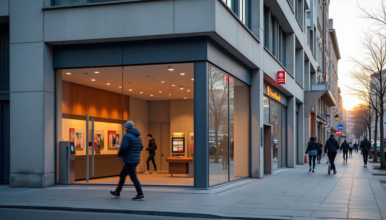 Façade d'une agence du Crédit Mutuel à Mulhouse en 2026