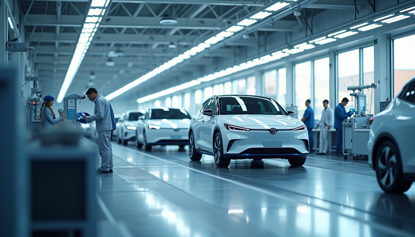 Usine BYD à l’international avec véhicules électriques en production
