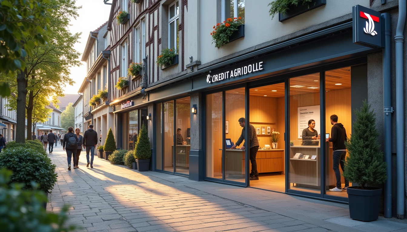 Agence physique du Crédit Agricole Normandie-Seine