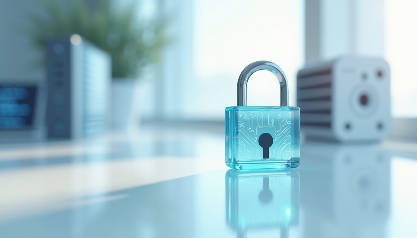 Illustration de la protection des données personnelles avec cadenas et serveurs sécurisés