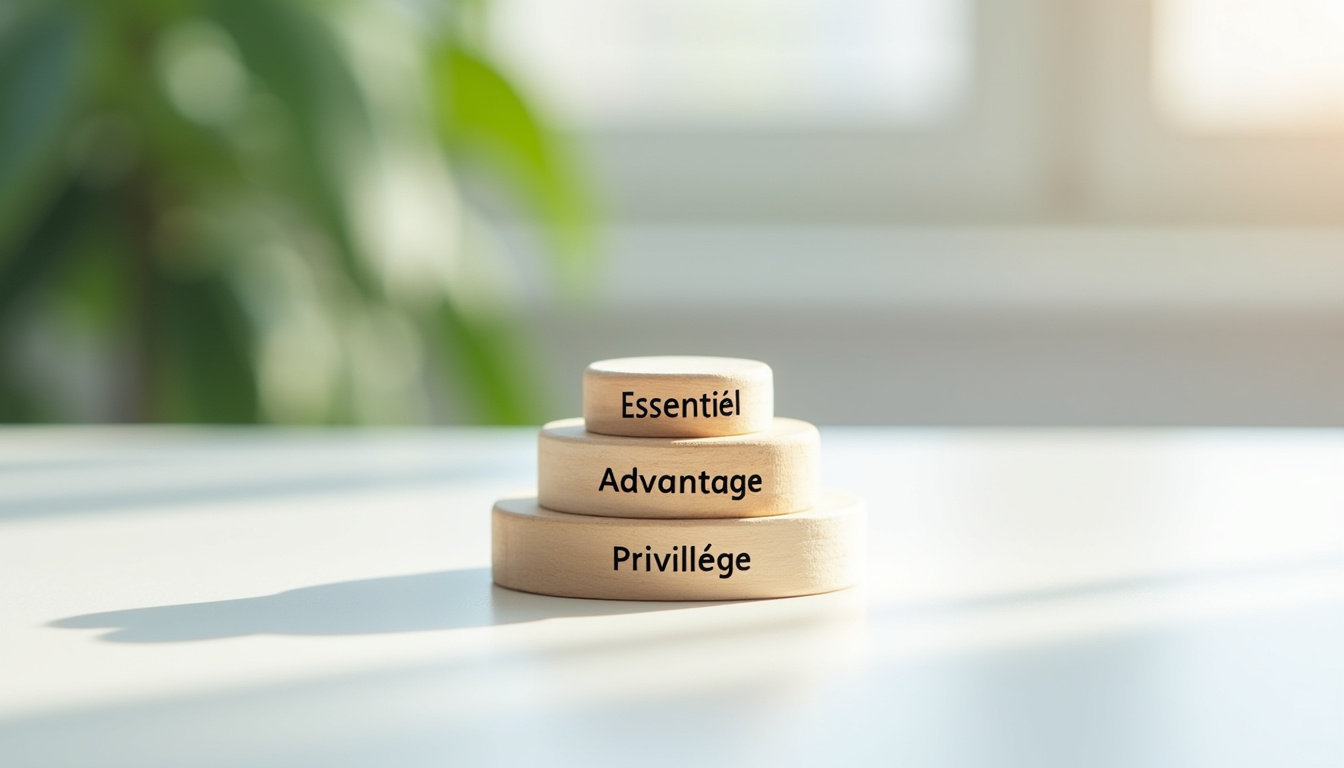Schéma des trois paliers d'offre du Plan Assurance Vie du Crédit Mutuel: Essentiel, Avantage et Privilège