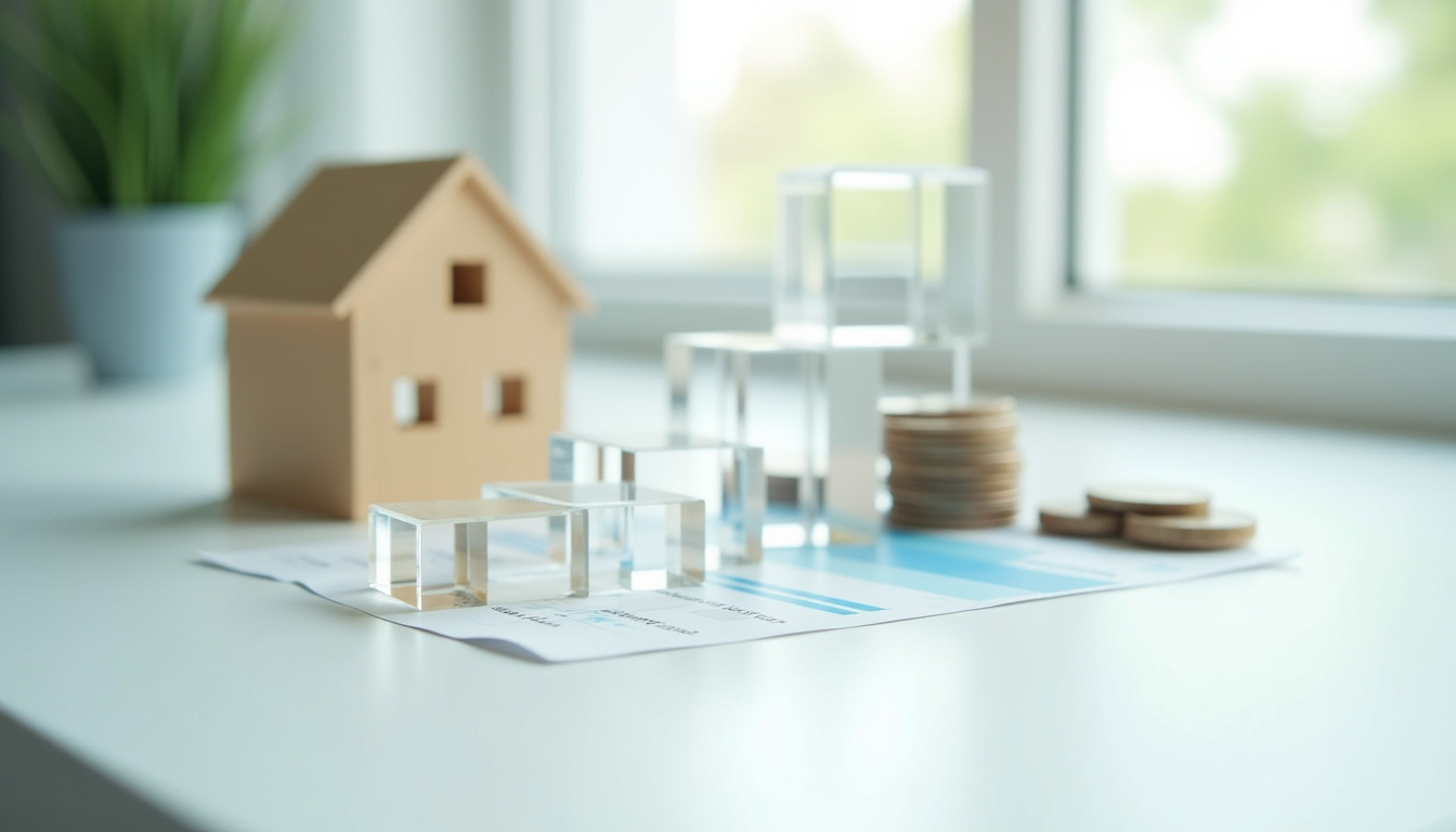Tableau comparatif affiché sur un écran d’ordinateur avec différentes options de financement immobilier